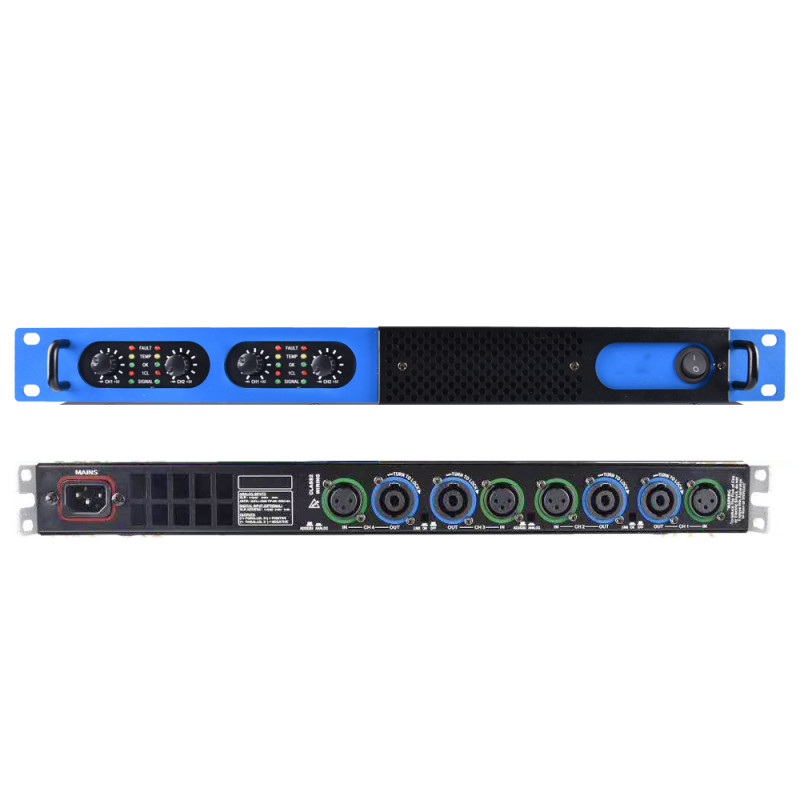 MiCWL Blue 5200W Digital Power Amplifier 4 Channel 5200 Watts Speaker PreAMPs AMP D6400 MiCWL Blue 5200W Digital Power Amplifier 4 Channel 5200 Watts Speaker PreAMPs AMP D6400