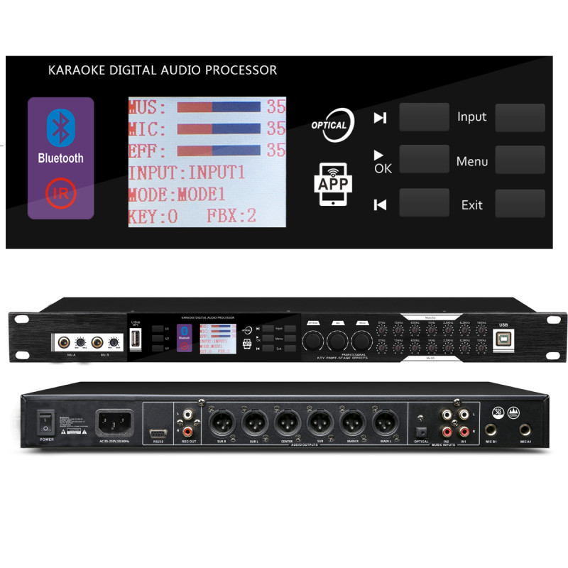 JBL-KX500 Audio Microphone Sound Processor with Computer PC Software Bluetooth APP Connection PreAmps USB Mixer Digital JBL-KX500 Audio Microphone Sound Processor with Computer PC Software Bluetooth APP Connection PreAmps USB Mixer Digital