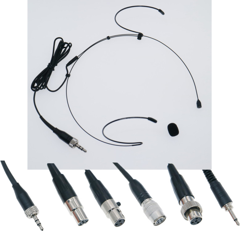 HM200 Black Headset Microphone HeadMic For Shure Sennheiser AKG Samson MiPro Audio-Technica BeltPack Wireless HM200 Black Headset Microphone HeadMic For Shure Sennheiser AKG Samson MiPro Audio-Technica BeltPack Wireless