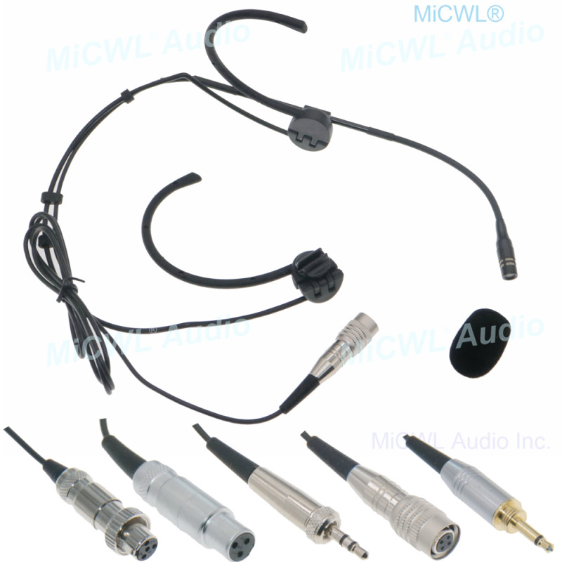 MiCWL CM90 Black Cardioid Foldable Headset Head worn Microphone for MiPro Shure Sennheiser AKG Gemini Audio-Technica MiCWL CM90 Black Cardioid Foldable Headset Head worn Microphone for MiPro Shure Sennheiser AKG Gemini Audio-Technica