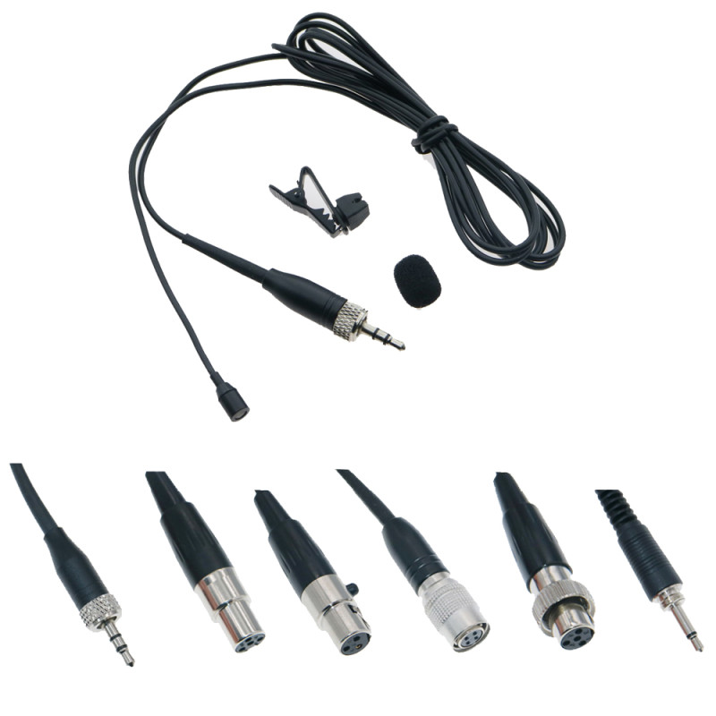 TL35 Black Mini Clip-On Lavalier Lapel Microphone For Sennheiser Shure AKG Wireless Body Pack Transmitter 3.5mm Jack Stereo TL35 Black Mini Clip-On Lavalier Lapel Microphone For Sennheiser Shure AKG Wireless Body Pack Transmitter 3.5mm Jack Stereo